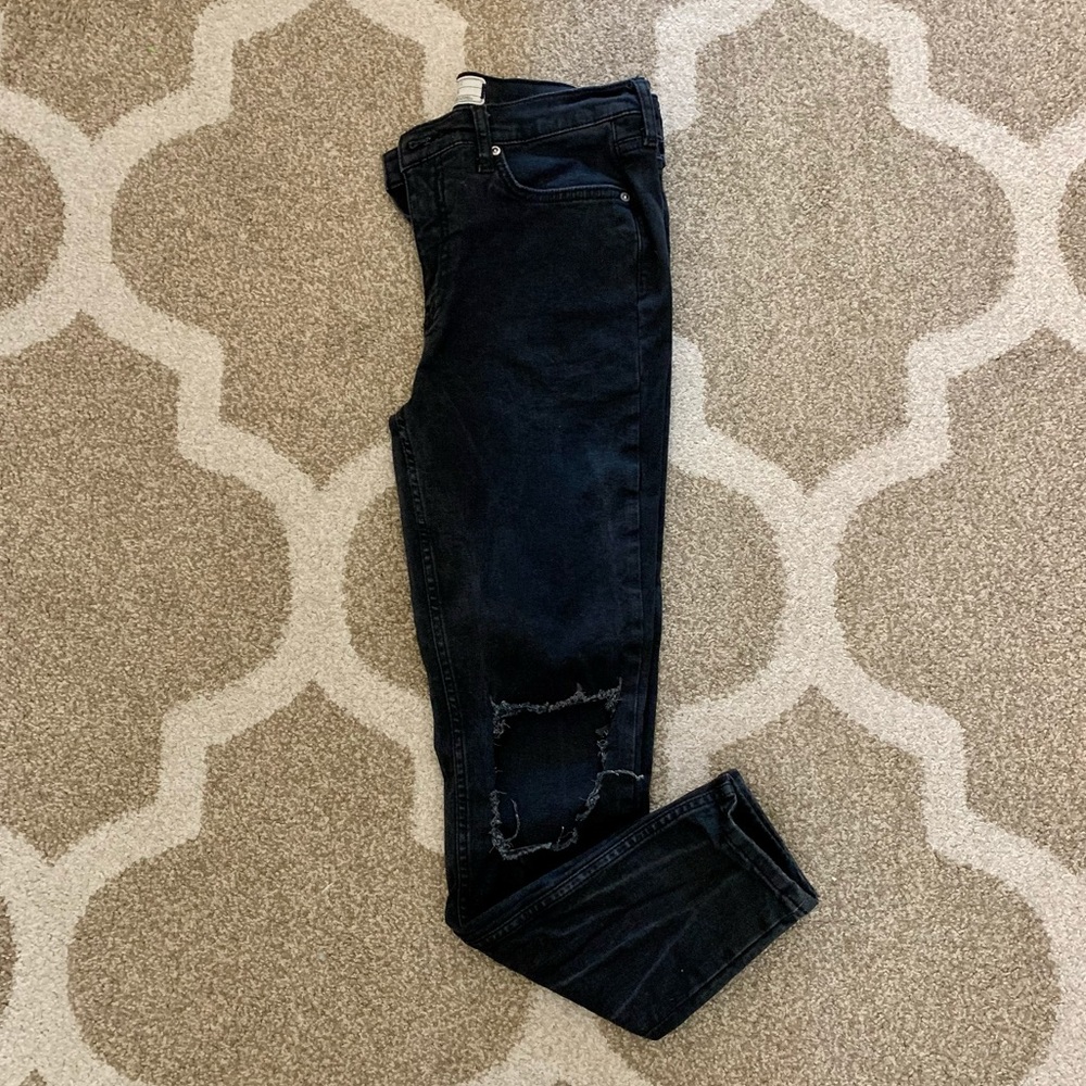 Free People Busted Knee Skinny Jeans